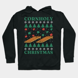 Funny Cornhole Ugly Christmas Sweater Hoodie